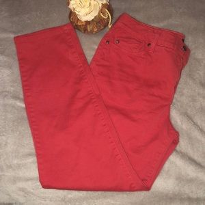 NYDJ ANKLE  RED JEANS